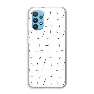 Hipster stripes: Samsung Galaxy A32 4G Transparant Hoesje