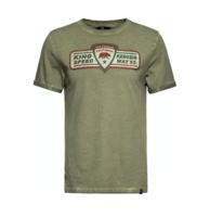 King Kerosin King Speedway 55 Shirt Oil Green-XL