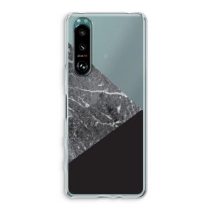 Combinatie marmer: Sony Xperia 5 III Transparant Hoesje