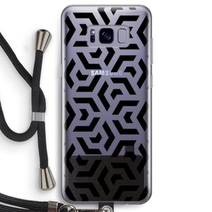 Crazy pattern: Samsung Galaxy S8 Transparant Hoesje met koord