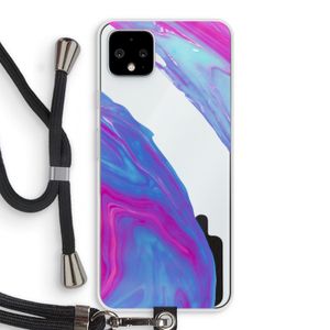 Zweverige regenboog: Pixel 4 XL Transparant Hoesje met koord