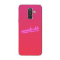 Vice Glow: Samsung Galaxy A6 Plus (2018) Transparant Hoesje