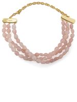 Cult Gaia collier ras de cou Nora serti de perles - Rose