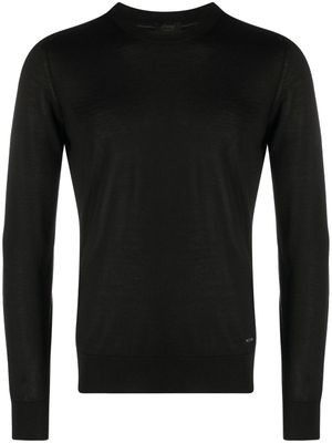 Brioni pull en cachemire mélangé à col rond - Noir