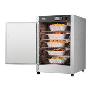 VEVOR Voedselverwarmer 5-laags snackverwarmingskast met waterbak, enkele deur