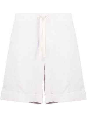 Marané short en lin à lien de resserrage - Violet