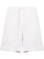 Marané short en lin à lien de resserrage - Violet