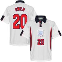 Score Draw - Engeland Retro Voetbalshirt WK 1998 + Owen 20