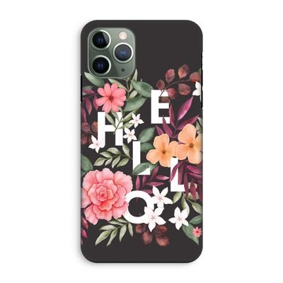 Hello in flowers: iPhone 11 Pro Tough Case
