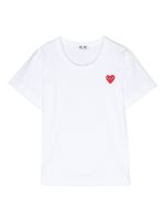 Comme Des Garçons Play Kids t-shirt en coton à patch logo - Blanc