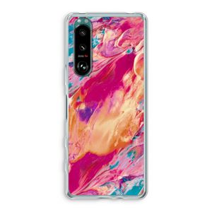 Pastel Echoes: Sony Xperia 5 III Transparant Hoesje