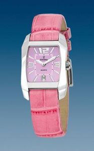 Horlogeband Festina F16137-8 / F16137-9 Leder Roze 16mm