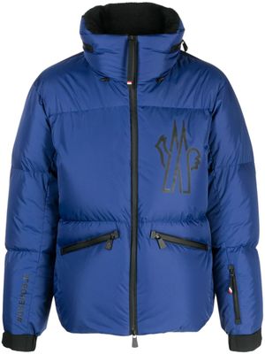 Moncler Grenoble veste de ski Verdons à logo imprimé - Bleu