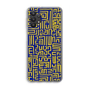 Majorelle Blue Print: Samsung Galaxy A32 5G Transparant Hoesje