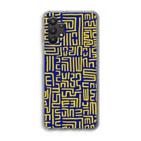 Majorelle Blue Print: Samsung Galaxy A32 5G Transparant Hoesje