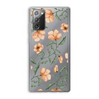 Peachy flowers: Samsung Galaxy Note 20 / Note 20 5G Transparant Hoesje