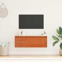 Wandkast met plank Wasbruin 100 x 30 x 35 cm Massief grenenhout