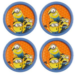 Minions feest bordjes - 8x - Dia 23 cm - Karton - Kinderverjaardag tafel servies
