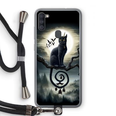 Moonlight Companions: Samsung Galaxy A11 Transparant Hoesje met koord