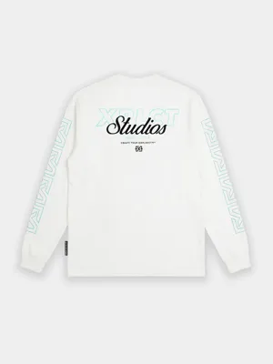 XPLCT Destiny Longsleeve Heren Gebroken Wit - Maat M - Kleur: Gebroken Wit | Soccerfanshop