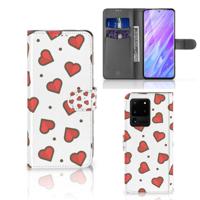Samsung Galaxy S20 Ultra | Telefoon Hoesje | Hearts | Portemonnee hoesje