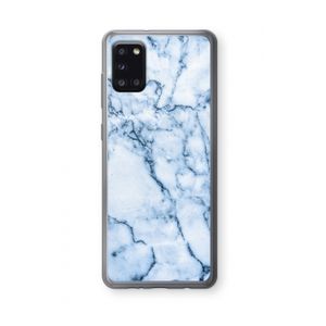 Blauw marmer: Samsung Galaxy A31 Transparant Hoesje