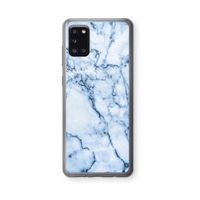 Blauw marmer: Samsung Galaxy A31 Transparant Hoesje