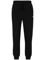 HUGO logo-print cotton track pants - BLACK