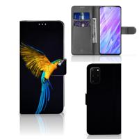 Samsung Galaxy S20 Plus | Telefoonhoesje | Met pasjeshouder | Papegaai