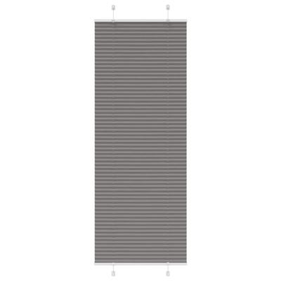 Pliss rolgordijn 70x200 cm stofbreedte 69,4 cm antraciet