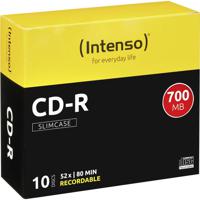 Intenso 1001622 CD-R 80 disc 700 MB 10 stuk(s) Slimcase - thumbnail