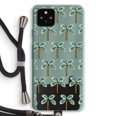Paradise: Pixel 5a 5G Transparant Hoesje met koord