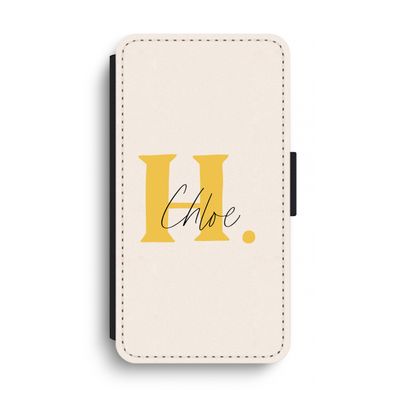 Amber Script: iPhone XS Max Flip Hoesje