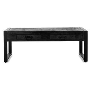 Benoa Britt 2 Drawer Coffee Table Black 120 cm