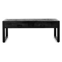 Benoa Britt 2 Drawer Coffee Table Black 120 cm