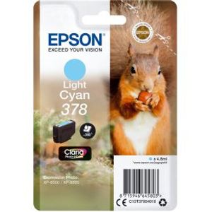 Epson 378 4.8ml 360pagina's Lichtyaan inktcartridge - [C13T37854010]