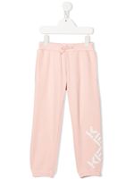 Kenzo Kids pantalon de jogging à logo imprimé - Rose - thumbnail