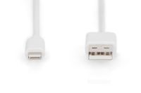 Digitus Apple iPad/iPhone/iPod Aansluitkabel [1x USB, USB-A 2.0 stekker - 1x Apple dock-stekker Lightning] 1.00 m Wit - thumbnail