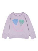 Stella McCartney Kids sweat à imprimé coquillage - Violet - thumbnail