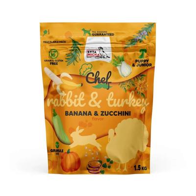 SYTA MICHA Chef konijn met kalkoen junior - droogvoer voor honden - 1.5kg