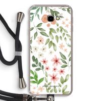 Botanical sweet flower heaven: Samsung Galaxy J4 Plus Transparant Hoesje met koord
