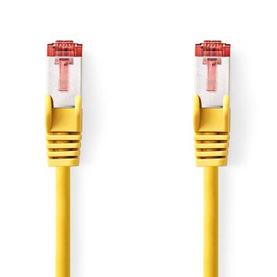 Nedis CCGL85221YE15 Cat6-kabel Rj45 Male Rj45 Male S/ftp 1.50 M Rond Lszh Geel Label