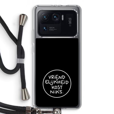 Vriendelijkheid: Xiaomi Mi 11 Ultra Transparant Hoesje met koord