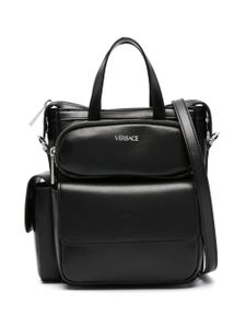 Versace sac cabas Cargo en cuir - Noir