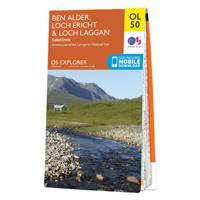 Wandelkaart - Topografische kaart OL50 OS Explorer Map Ben Alder, Loch Ericht & Loch Laggan | Ordnance Survey - thumbnail