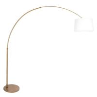 Steinhauer BooglampSparkled Light brons met witte kap Ø 42cm - 4299BR