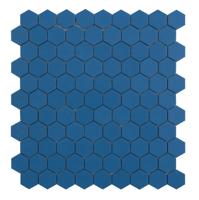 Mozaiek Tegels Hexagon Marine Blue 3,5x3,5cm
