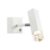 Bedlampjes Caddo 2 kleuren met schakelaar warm wit-Wit