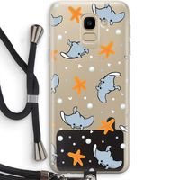 Manta: Samsung Galaxy J6 (2018) Transparant Hoesje met koord