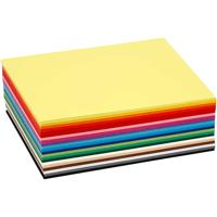 Colortime Gekleurd karton, a6, vel 105x148 mm, 180 gr, diverse kleuren, 120 div vellen/ 1 doos